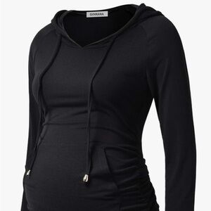 Maternity Classic Black Hoodie